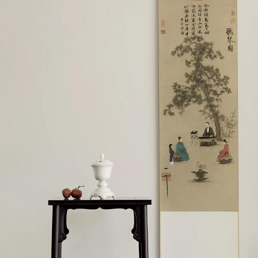 【颂香】赏画品香 复刻宋徽宗《听琴图》古画与画中香炉 家居装饰 商品图4