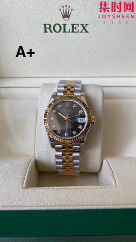 劳力士GS日志31系列 女款日志31mm 间金灰盘钻面 女士腕表 2236机 新品劳力士女款蚝式日志型腕表31mm 到货