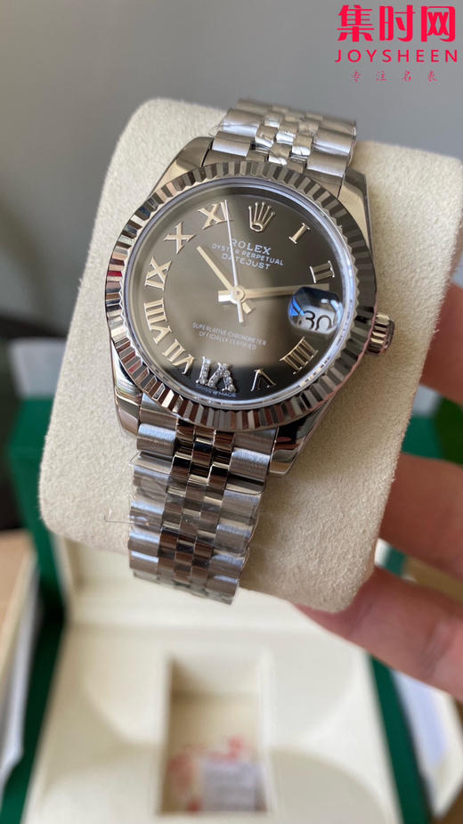 劳力士GS日志31系列 女款日志31mm 灰盘罗马面 女士腕表 2236机 新品劳力士女款蚝式日志型腕表31mm 到货 商品图3