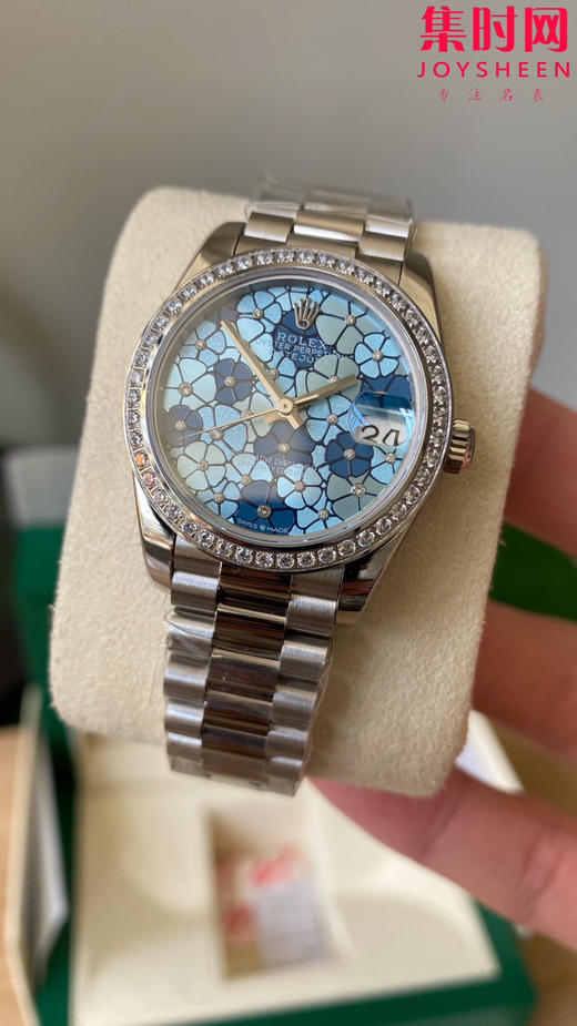 劳力士GS日志31系列 女款日志31mm 花朵盘钻圈 女士腕表 2236机 新品劳力士女款蚝式日志型腕表31mm 到货 商品图3
