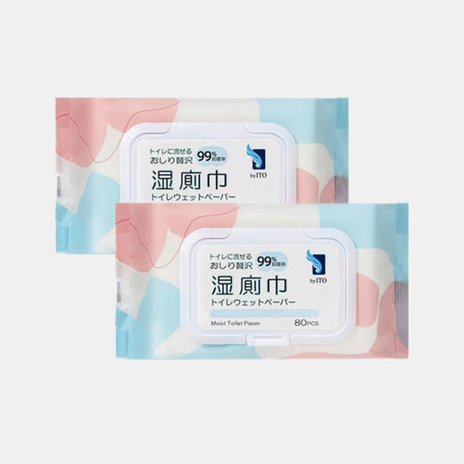 艾特柔（ITO）湿厕纸巾80抽*2包 YC 商品图0