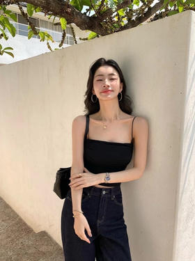 【简约随心搭】官网700+ mum*舒适高弹无缝抹胸无钢圈二合一带杯吊带女款细肩带背心内搭打底衣