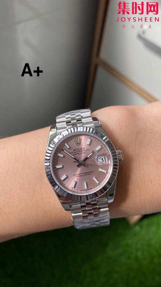 劳力士GS日志31系列 女款日志31mm 粉盘条丁 女士腕表 2236机 新品劳力士女款蚝式日志型腕表31mm 到货 商品图8