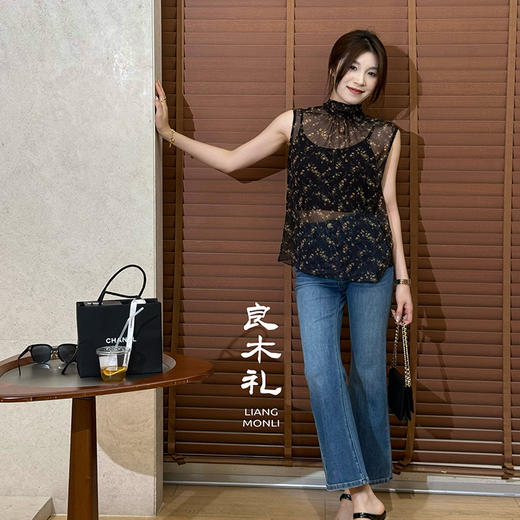 【预售7天】良木礼飘带真丝上衣（2073524） 商品图2