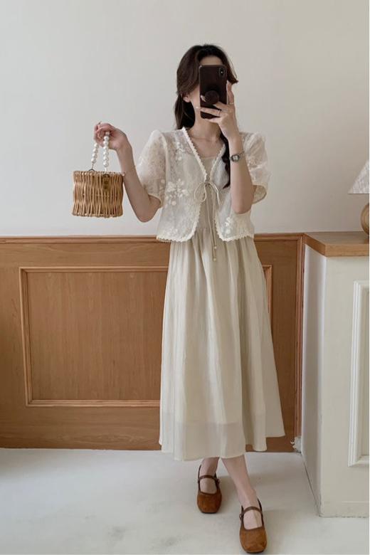 Stay2Weeks 新中式薄款开衫外搭配吊带裙 20692 商品图2