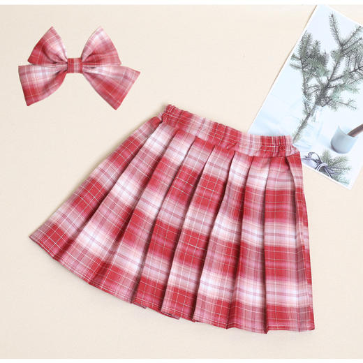 【春夏JK格子裙，高腰显瘦百褶裙！】春夏JK格子裙 女童半身裙 夏季儿童宝宝短裙 高腰显瘦百褶裙韩版-QQ 商品图3