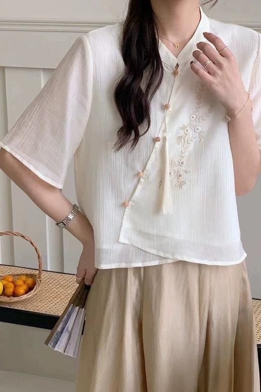 ELLA JADE 素雅中式刺绣不规则套装裙 20687 商品图6