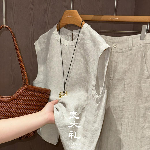 【预售7天】良木礼砂洗亚麻上衣（5055） 商品图6