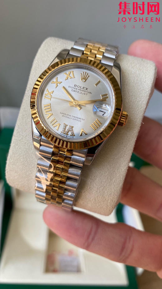 劳力士GS日志31系列 女款日志31mm 间金罗马面 女士腕表 2236机 新品劳力士女款蚝式日志型腕表31mm 到货 商品图3