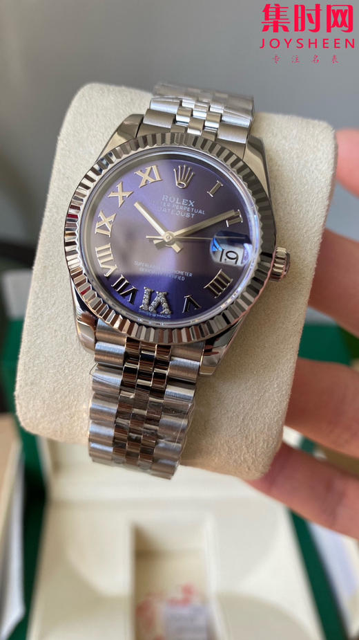 劳力士GS日志31系列 女款日志31mm 紫盘罗马面 女士腕表 2236机 新品劳力士女款蚝式日志型腕表31mm 到货 商品图3