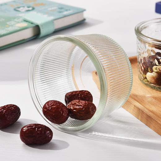 「高颜值！北欧ins风」玻璃碗水果沙拉碗家用吃饭小碗辅食碗米饭碗餐饮用具 商品图3