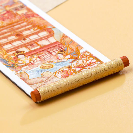 【中国城市卷轴冰箱贴】木质磁贴现货文创旅游景区冰箱贴 商品图1