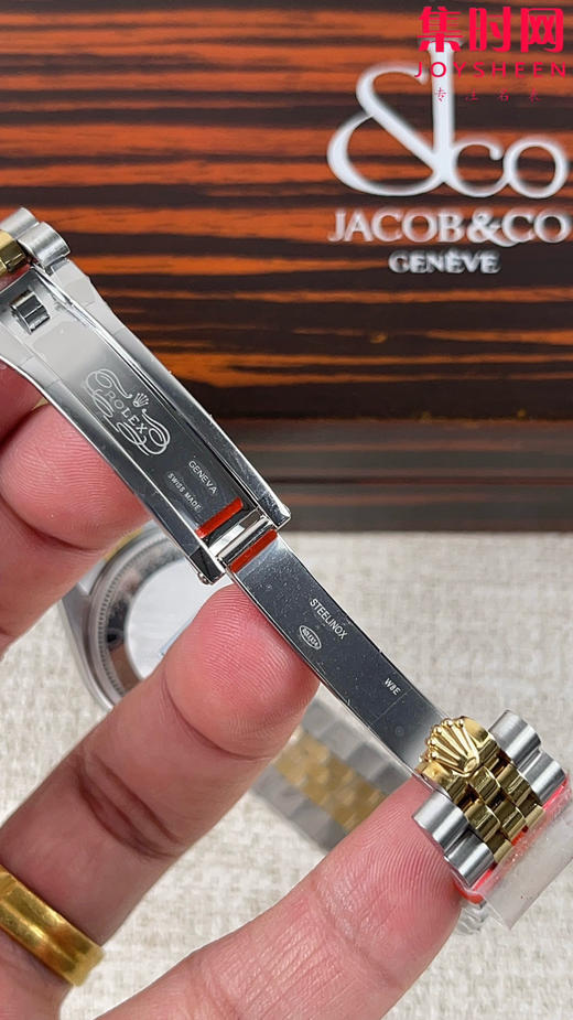 Rolex劳力士GS日志型系列 女款31mm 日志31系列 间金黑盘钻面 女士腕表 搭载改Cal.2236 商品图5