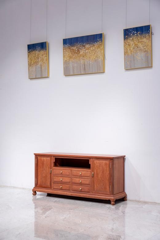 红桥红 家具严选  缅甸花梨(大果紫檀）  【168 六抽屉 空层 餐边柜】 商品图1