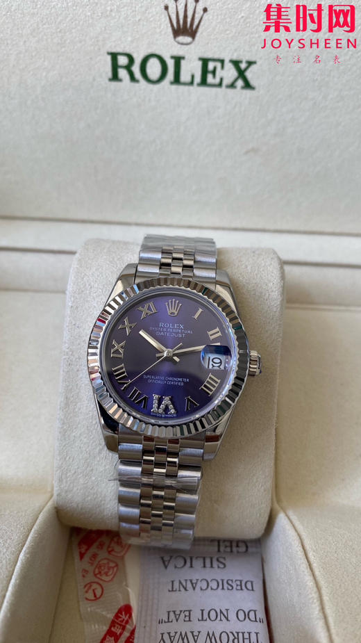 劳力士GS日志31系列 女款日志31mm 紫盘罗马面 女士腕表 2236机 新品劳力士女款蚝式日志型腕表31mm 到货 商品图2