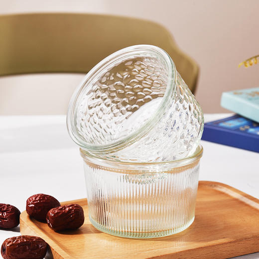 「高颜值！北欧ins风」玻璃碗水果沙拉碗家用吃饭小碗辅食碗米饭碗餐饮用具 商品图2