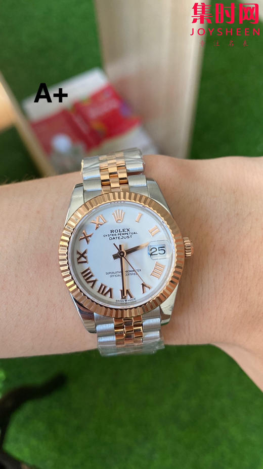 劳力士GS日志31系列 女款日志31mm 间玫金白罗马 女士腕表 2236机 新品劳力士女款蚝式日志型腕表31mm 到货 商品图8