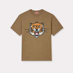 【二】KENZO 高田贤三 男士卡通虎头徽标印花棉质圆领短袖T恤 驼色 FF55 TS533 4SG 10