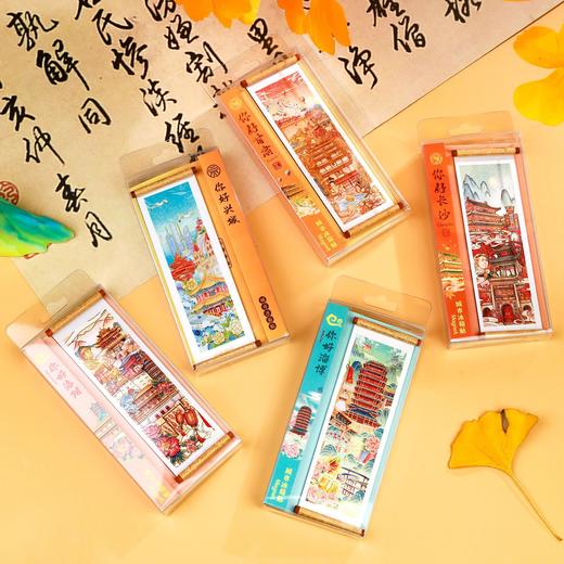 【中国城市卷轴冰箱贴】木质磁贴现货文创旅游景区冰箱贴 商品图2