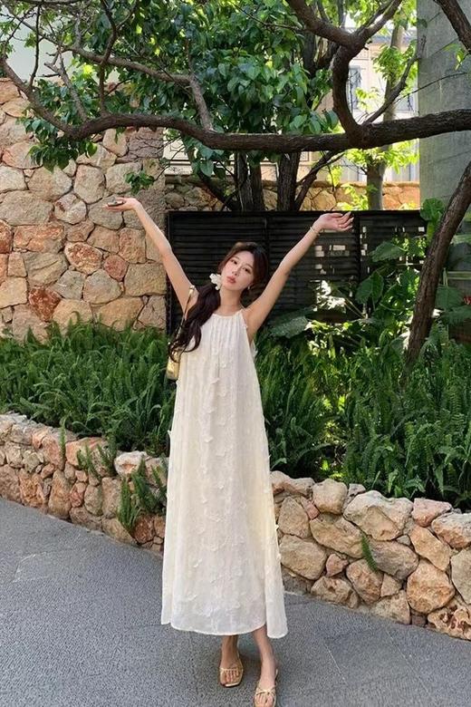 ANSUABEL 度假浪漫提花无袖连衣裙 20526 商品图0