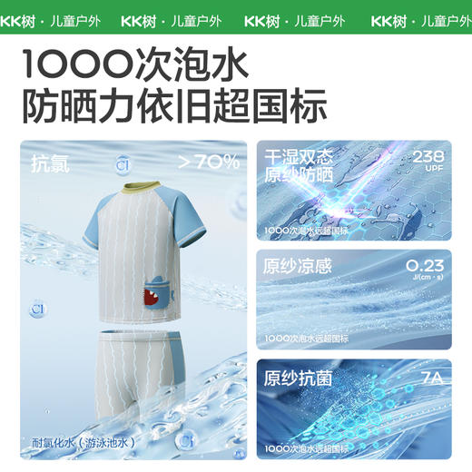 【KK树】条条日记分体泳衣 商品图1