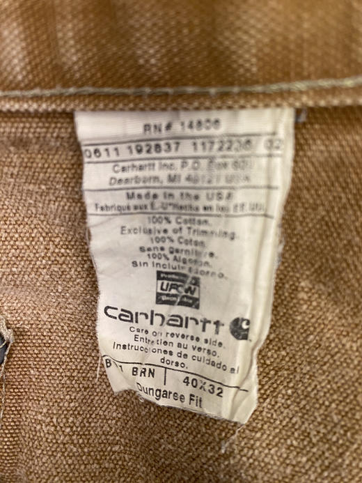 Carhartt 卡哈特 双膝 工装长裤（40”） （102 cm）_WLP(6) 商品图1