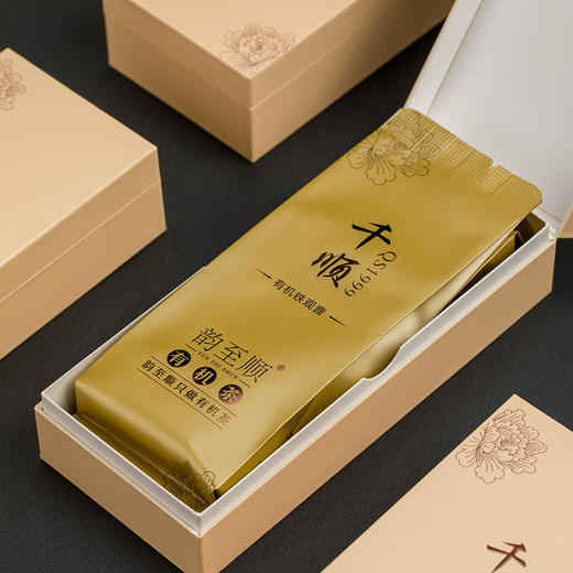 【千顺 QS1999整件】批发 韵至顺 有机乌龙茶 有机铁观音 千顺  597.6克/件（ 99.6克/盒*6盒)送手提袋6个 商品图3