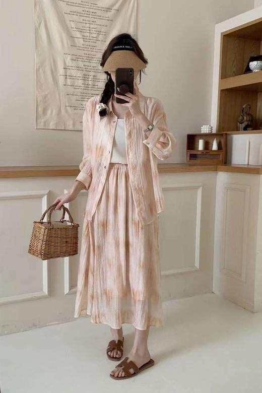 ELLA JADE 设计感晕染宽松防晒套装裙 20715 商品图4