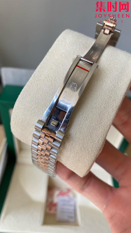 劳力士GS日志31系列 女款日志31mm 间玫金绿盘钻面 女士腕表 2236机 新品劳力士女款蚝式日志型腕表31mm 到货 商品图6