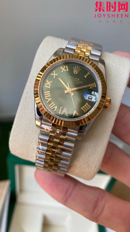 劳力士GS日志31系列 女款日志31mm 间金绿盘罗马面 女士腕表 2236机 新品劳力士女款蚝式日志型腕表31mm 到货 商品图3