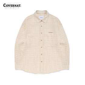 covernat韩国潮牌男女同款泡泡纱舒适透气衬衫2024春夏新品CO2401SH05