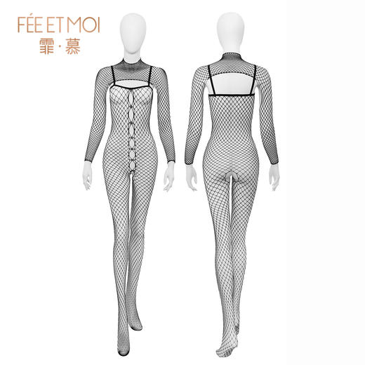 【情趣内衣】霏慕 性感网眼镂空连体网衣7518 商品图8