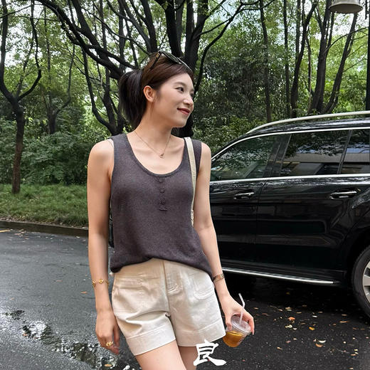 【部分现货】良木礼天丝合纸背心（5893） 商品图2