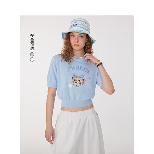 【大都会】TeenieWeenie小熊毛衣女2025夏季新款女装TTKW252508T 商品图2