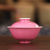 【忘言】胭脂红釉圆柏茶圆 盖碗 曰何文人器 商品缩略图0