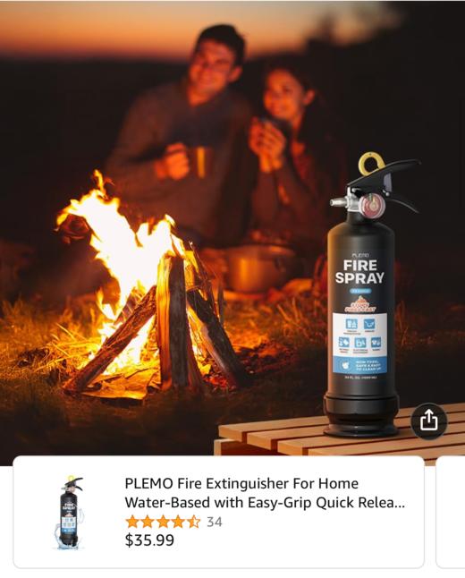 PLEMO水基灭火器大瓶钢瓶厨房桌面车载通用 商品图6