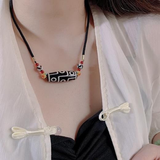 【敦煌民族风九眼天珠项链】民族风 男士项链新款高级感配饰新中式复古 配饰男女同款 商品图3