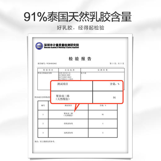 博洋乳胶曲线枕芯—云眠W923143011005 商品图6