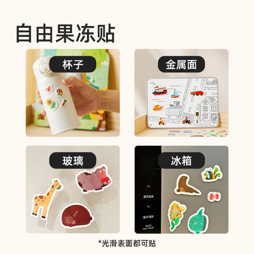 【丸丫积分兑换】mideer弥鹿儿童手提果冻贴纸书2-3岁低幼宝宝贴画安静书反复粘贴 商品图4