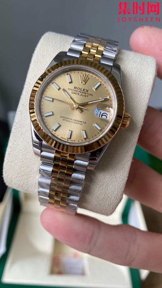 劳力士GS日志31系列 女款日志31mm 间金金盘条丁 女士腕表 2236机 新品劳力士女款蚝式日志型腕表31mm 到货 商品图3