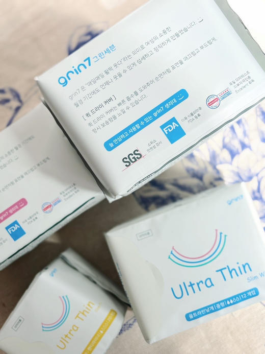 韩国Grin7超薄蜂窝瞬吸卫生巾 商品图0