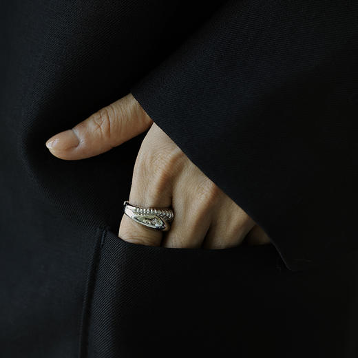 【赵丽颖&佟丽娅&曾黎&谷爱凌同款】Mordern Art 现代艺术时期 | 金/银色小水滴金银圈三件套 商品图2