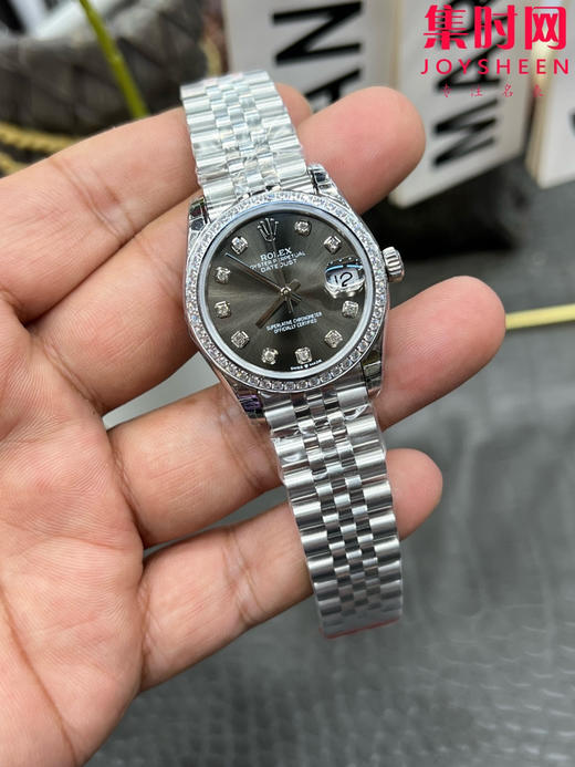 Rolex劳力士GS日志型系列 女款31mm 日志31系列 灰盘钻面 女士腕表 搭载改Cal.2236 商品图1