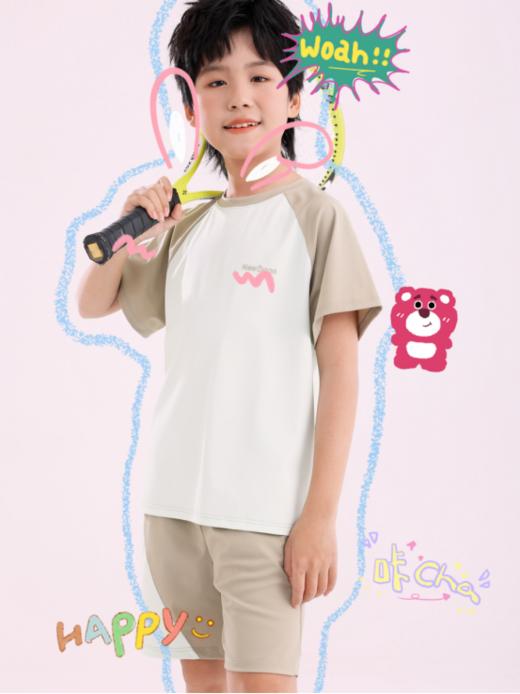 小汗娃必入❗高端牛货😎79💰🉐2套❗️上衣➕短裤，出口专业级儿童速干套装『北吉熊A类儿童防晒速干运动套装』 防晒冰丝凉感空调套装❄️高温首选时刻清爽❗ 商品图1