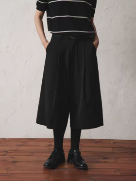 SUPERTOFU(SPTF)/RC-SS25-P185/ 西裤面料七分裤