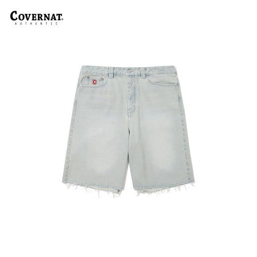 covernat韩国潮牌女士宽松纯棉休闲时尚牛仔短裤2024春夏新品CO2402SO06 商品图0