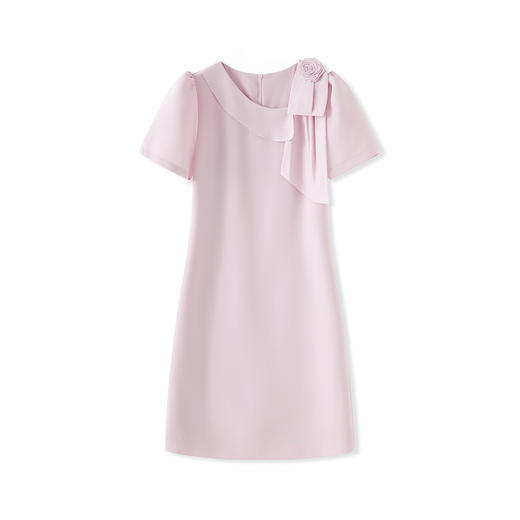 「高货wl」全新升级【铂金会员339/天猫459/差价120】(04225)洛诗琳精致优雅立体蝴蝶结连衣裙2025设计感收腰礼服裙女 商品图4