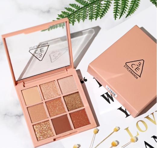 [小滋心选]【活动价 ¥119】三憙玉|3CE九宫格九宫格哑光眼影橘棕盘新手日常淡妆眼影橘棕女礼物 商品图0