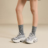 千百度厚底银色老爹鞋女款增高透气时尚运动休闲鞋A25318862 商品缩略图1