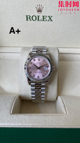 劳力士GS日志31系列 女款日志31mm 粉盘钻面 女士腕表 2236机 新品劳力士女款蚝式日志型腕表31mm 到货